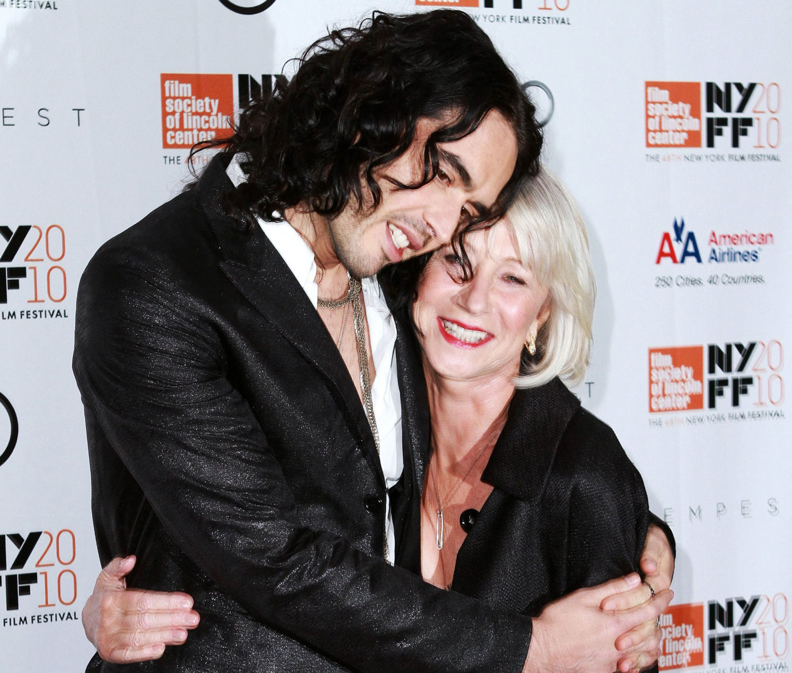 Russell Brand and Helen Mirren